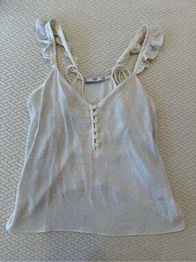 Mango Suit flutter sleeve top
